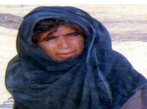 Balochi ballad singer Banuk Sanjan died today